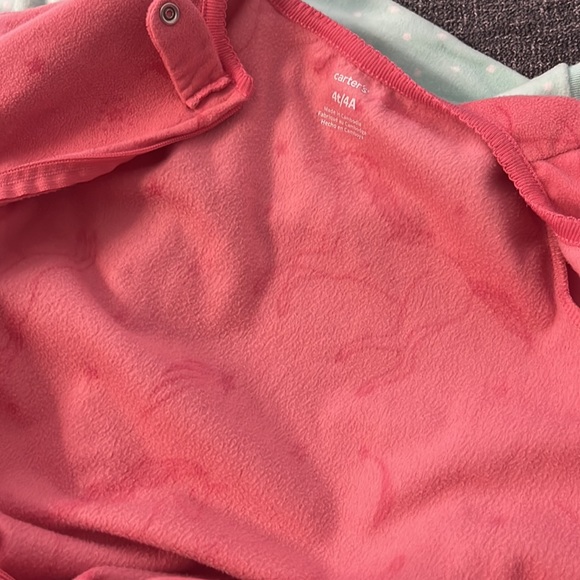 3 Carters warm one piece footed pajamas - Picture 10 of 11